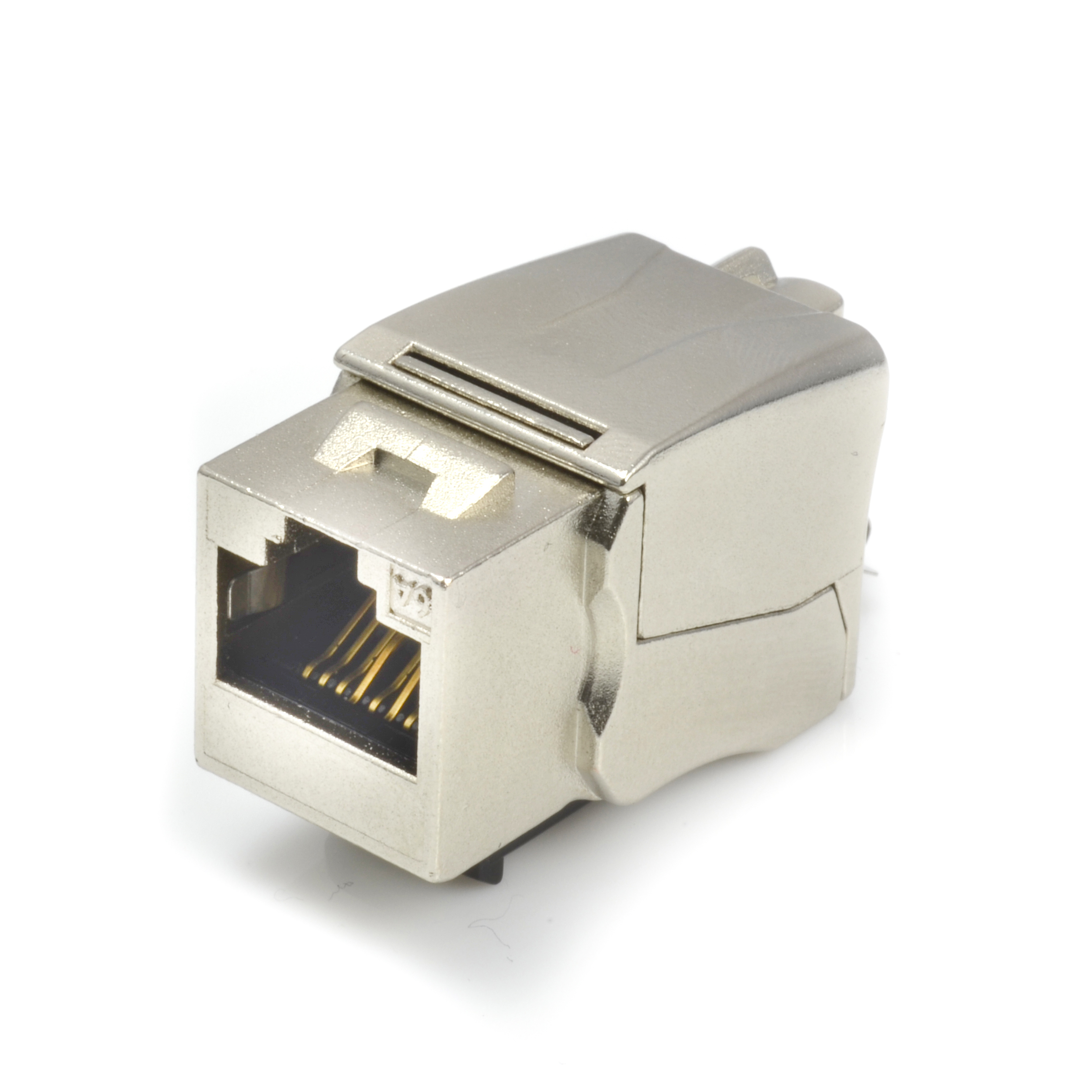 Cat 6A Die-cast 90° STP Punchdown Keystone Jack